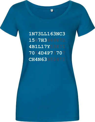 Intelligence weiße Schrift