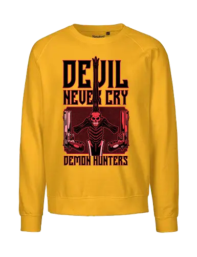 Devil Hunter Weapons - Devil, Cry, Demon, Dante, Video Games, Video Game, Games, Game, Hack And Slash, Rpg, Fantasy, Adventure, Sword, Demons, guns, gun, weapons - Fairtrade Sweatshirt