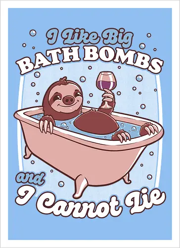 Relax Sloth Bubble Bathtub