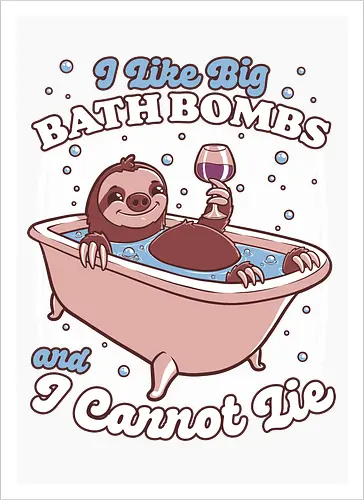 Relax Sloth Bubble Bathtub