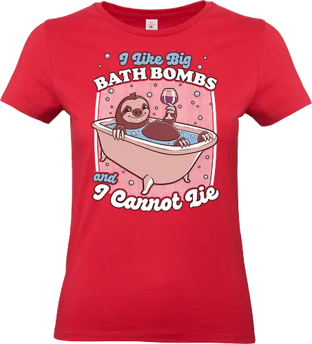 Relax Sloth Bubble Bathtub - Sloth, cute, pet, animal, adorable, bathroom, bath bomb, bath, music, parody, bubble, bubbles, drink, alcohol, wine, relax, relaxing - Standard T-Shirt (Frauen)