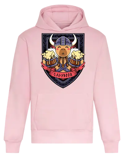 capybeer - capybara, exotics, animal, fun, funny, summer, holiday, vacation, vintage, surfing, viking, knight, cute - Heavyweight Hoodie