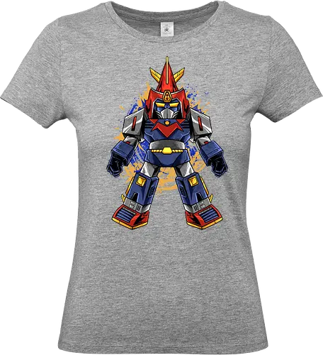 chibi vultus - robot, transformation, mechanics, superhero, vultus v, akuma, vintage, classic, kaiju, japanese - Standard T-Shirt (Frauen)