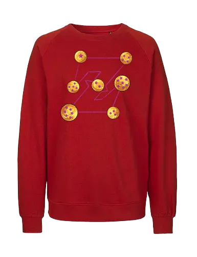 seven deadly balls - anime, manga, songoku, Dragon, maniacs, parody, cool, kids, hero, saiyan, supersaiyan - Fairtrade Sweatshirt
