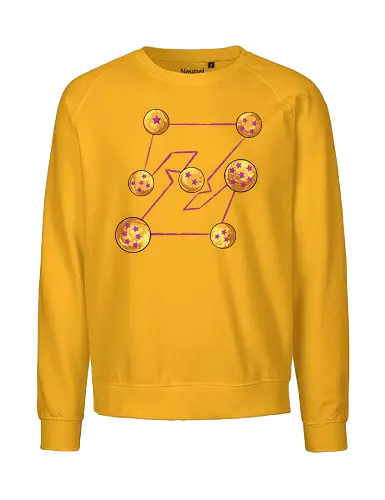 seven deadly balls - anime, manga, songoku, Dragon, maniacs, parody, cool, kids, hero, saiyan, supersaiyan - Fairtrade Sweatshirt