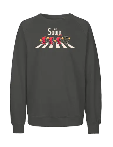 The Squid - kdrama, game, squid, korean, chibi, abbey road, road, mask, tv shows - Fairtrade Sweatshirt