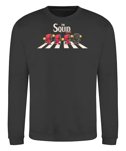 The Squid - kdrama, game, squid, korean, chibi, abbey road, road, mask, tv shows - Sweatshirt