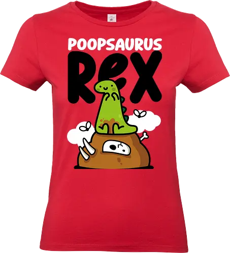 Poopsaurus Rex - dinosaur, jurassic, cute, kawaii, poop - Standard T-Shirt (Frauen)