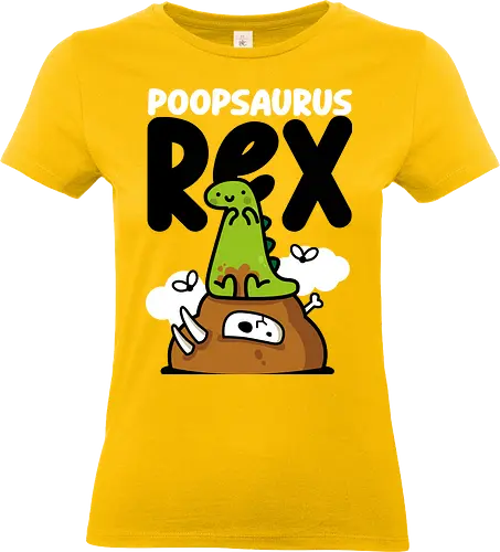 Poopsaurus Rex - dinosaur, jurassic, cute, kawaii, poop - Standard T-Shirt (Frauen)