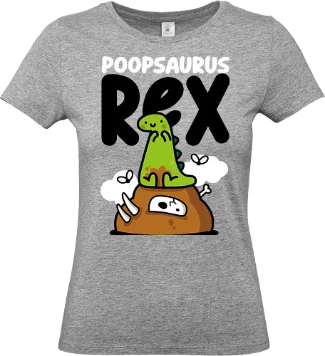 Poopsaurus Rex - dinosaur, jurassic, cute, kawaii, poop - Standard T-Shirt (Frauen)