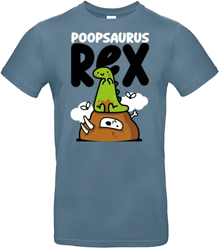 Poopsaurus Rex - dinosaur, jurassic, cute, kawaii, poop - Standard T-Shirt