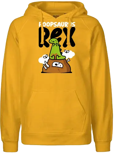 Poopsaurus Rex - dinosaur, jurassic, cute, kawaii, poop - Fairtrade Hoodie