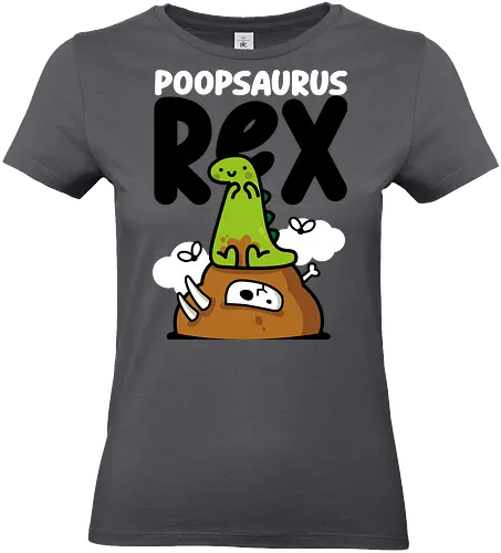 Poopsaurus Rex - dinosaur, jurassic, cute, kawaii, poop - Standard T-Shirt (Frauen)