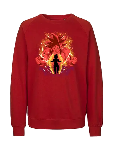 super daima  - anime, manga, songoku, Dragon, supersaiyan, cool, kids, hero, saiyan, supersaiyan - Fairtrade Sweatshirt