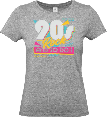 90s Rock Quote - sarcastic, 80s, 90s, lettering, vintage, retro, quote, fun, funny, cool, joke, colorful, grunge, gen x, Millennial, wise, beautiful, gorgeous - Standard T-Shirt (Frauen)