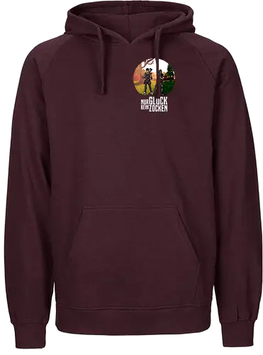 2EpicBuddies - Nur Glück beim Zocken (White) - youtube, twitch, gaming, cod, merchandise, strm - Fairtrade Hoodie
