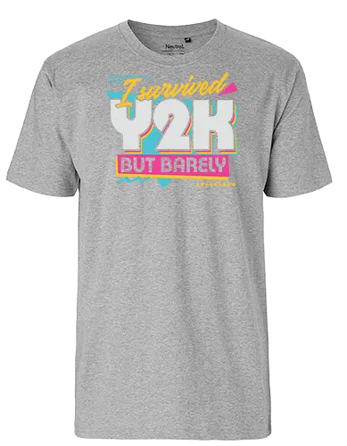 Y2K Vintage Quote - sarcastic, 80s, 90s, lettering, vintage, retro, quote, fun, funny, cool, y2k, joke, colorful, Millennial - Fairtrade T-Shirt
