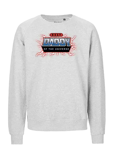 Best Daddy of the Universe - fathers day, 80s, christmas, christmas gifts, dad, daddy, father, gifts for dad, he man, heman, masters of the universe, nostalgia - Fairtrade Sweatshirt