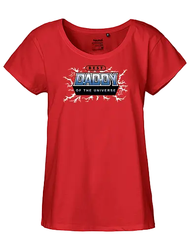 Best Daddy of the Universe - fathers day, 80s, christmas, christmas gifts, dad, daddy, father, gifts for dad, he man, heman, masters of the universe, nostalgia - Fairtrade Girl Shirt