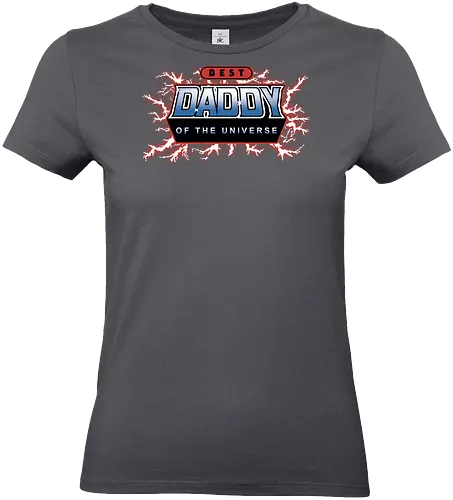 Best Daddy of the Universe - fathers day, 80s, christmas, christmas gifts, dad, daddy, father, gifts for dad, he man, heman, masters of the universe, nostalgia - Standard T-Shirt (Frauen)