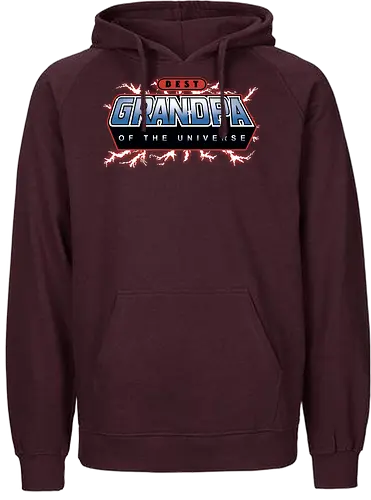 Best Grandpa of the Universe - fathers day, dad, daddy, father, gifts for grandfather, 80s, christmas, christmas gifts, he man, heman, masters of the universe, nostalgia - Fairtrade Hoodie