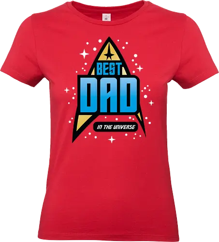 Best Trekkie Dad - fathers day, dad, daddy, father, gifts for dad, 60s, 70s, 80s, christmas, christmas gifts, universe, galaxy, Space, trekkie, nostalgia - Standard T-Shirt (Frauen)