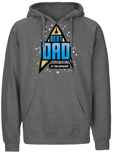 Best Trekkie Dad - fathers day, dad, daddy, father, gifts for dad, 60s, 70s, 80s, christmas, christmas gifts, universe, galaxy, Space, trekkie, nostalgia - Fairtrade Hoodie