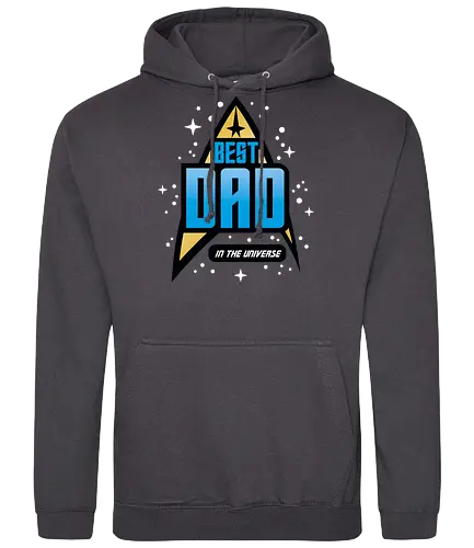 Best Trekkie Dad - fathers day, dad, daddy, father, gifts for dad, 60s, 70s, 80s, christmas, christmas gifts, universe, galaxy, Space, trekkie, nostalgia - Standard Hoodie