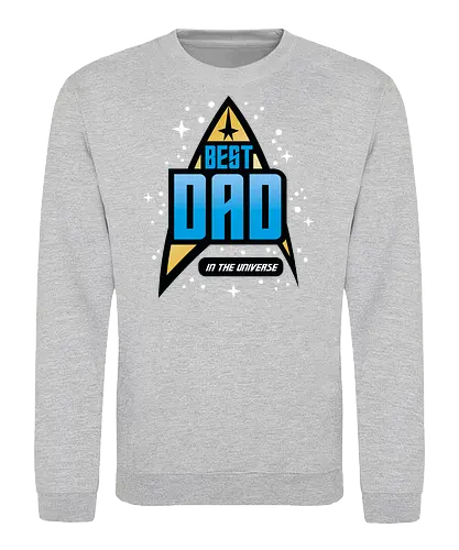Best Trekkie Dad - fathers day, dad, daddy, father, gifts for dad, 60s, 70s, 80s, christmas, christmas gifts, universe, galaxy, Space, trekkie, nostalgia - Sweatshirt
