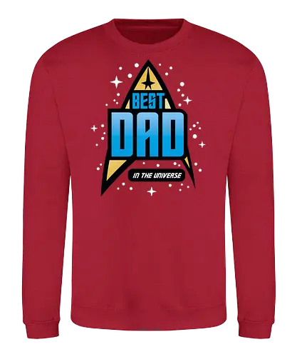 Best Trekkie Dad - fathers day, dad, daddy, father, gifts for dad, 60s, 70s, 80s, christmas, christmas gifts, universe, galaxy, Space, trekkie, nostalgia - Sweatshirt