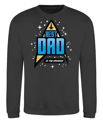 Best Trekkie Dad - fathers day, dad, daddy, father, gifts for dad, 60s, 70s, 80s, christmas, christmas gifts, universe, galaxy, Space, trekkie, nostalgia - Sweatshirt