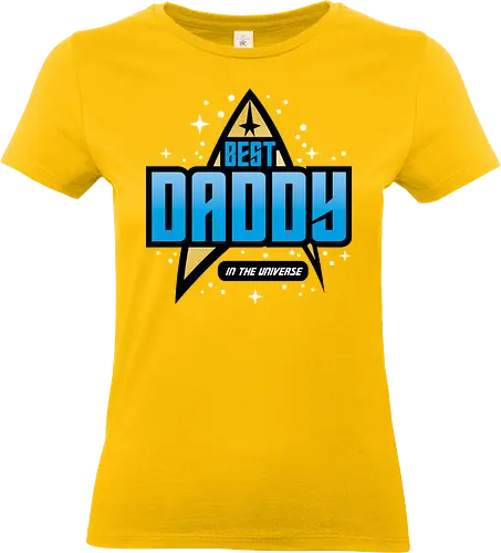 Best Trekkie Daddy - fathers day, dad, daddy, father, gifts for dad, 60s, 70s, 80s, christmas, christmas gifts, universe, galaxy, Space, trekkie, nostalgia - Standard T-Shirt (Frauen)