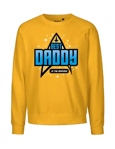 Best Trekkie Daddy - fathers day, dad, daddy, father, gifts for dad, 60s, 70s, 80s, christmas, christmas gifts, universe, galaxy, Space, trekkie, nostalgia - Fairtrade Sweatshirt