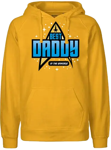Best Trekkie Daddy - fathers day, dad, daddy, father, gifts for dad, 60s, 70s, 80s, christmas, christmas gifts, universe, galaxy, Space, trekkie, nostalgia - Fairtrade Hoodie