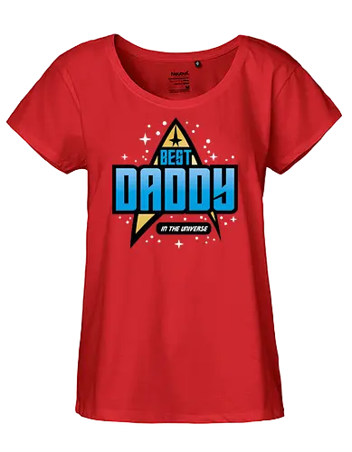 Best Trekkie Daddy - fathers day, dad, daddy, father, gifts for dad, 60s, 70s, 80s, christmas, christmas gifts, universe, galaxy, Space, trekkie, nostalgia - Fairtrade Girl Shirt