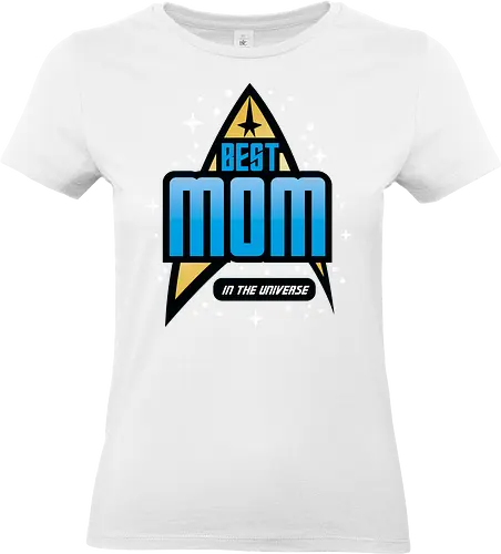 Best Trekkie Mom - mothers day, mom, mommy, mother, gifts for mom, 60s, 70s, 80s, christmas, christmas gifts, universe, galaxy, Space, trekkie, nostalgia - Standard T-Shirt (Frauen)