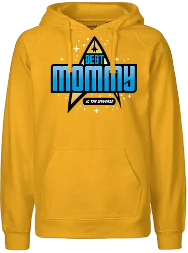 Best Trekkie Mommy - mothers day, mom, mommy, mother, gifts for mom, 60s, 70s, 80s, christmas, christmas gifts, universe, galaxy, Space, trekkie, nostalgia - Fairtrade Hoodie