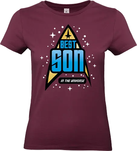 Best Trekkie Son - fathers day, dad, daddy, mothers day, mommy, gifts for son, 60s, 70s, 80s, christmas, christmas gifts, universe, Space, trekkie, nostalgia, galaxy - Standard T-Shirt (Frauen)