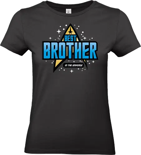 Best Trekkie Brother - fathers day, dad, daddy, mothers day, mommy, gifts for brother, 60s, 70s, 80s, christmas, christmas gifts, universe, galaxy, Space, trekkie, nostalgia - Standard T-Shirt (Frauen)
