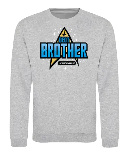 Best Trekkie Brother - fathers day, dad, daddy, mothers day, mommy, gifts for brother, 60s, 70s, 80s, christmas, christmas gifts, universe, galaxy, Space, trekkie, nostalgia - Sweatshirt