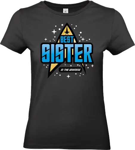 Best Trekkie Sister - fathers day, dad, daddy, mothers day, mommy, gifts for sister, 60s, 70s, 80s, christmas, christmas gifts, universe, galaxy, Space, trekkie, nostalgia - Standard T-Shirt (Frauen)