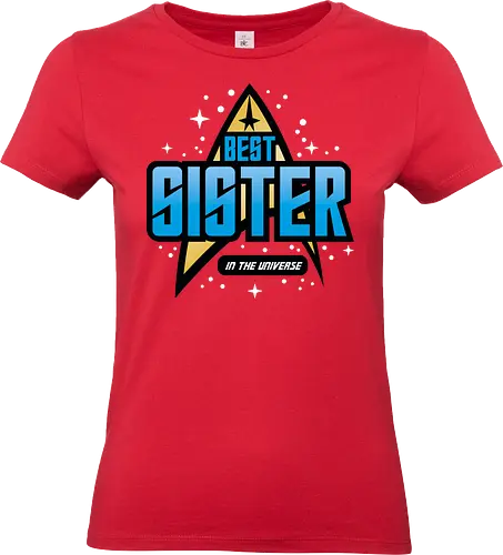 Best Trekkie Sister - fathers day, dad, daddy, mothers day, mommy, gifts for sister, 60s, 70s, 80s, christmas, christmas gifts, universe, galaxy, Space, trekkie, nostalgia - Standard T-Shirt (Frauen)