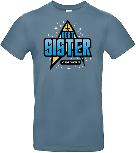 Best Trekkie Sister - fathers day, dad, daddy, mothers day, mommy, gifts for sister, 60s, 70s, 80s, christmas, christmas gifts, universe, galaxy, Space, trekkie, nostalgia - Standard T-Shirt