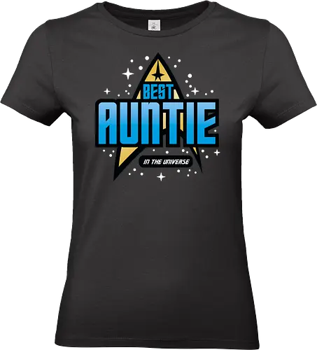Best Trekkie Auntie - mothers day, mom, mommy, mother, gifts for auntie, 60s, 70s, 80s, christmas, christmas gifts, universe, galaxy, Space, trekkie, nostalgia - Standard T-Shirt (Frauen)