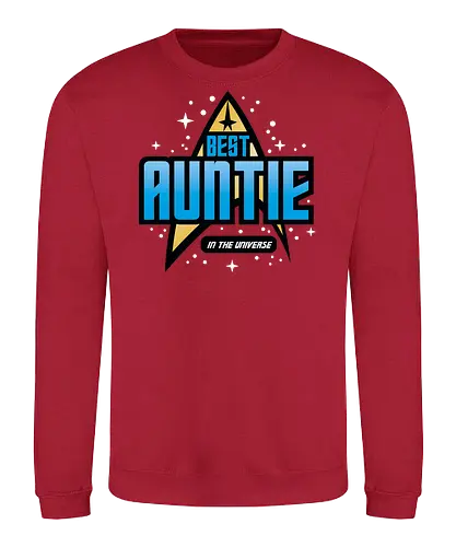 Best Trekkie Auntie - mothers day, mom, mommy, mother, gifts for auntie, 60s, 70s, 80s, christmas, christmas gifts, universe, galaxy, Space, trekkie, nostalgia - Sweatshirt