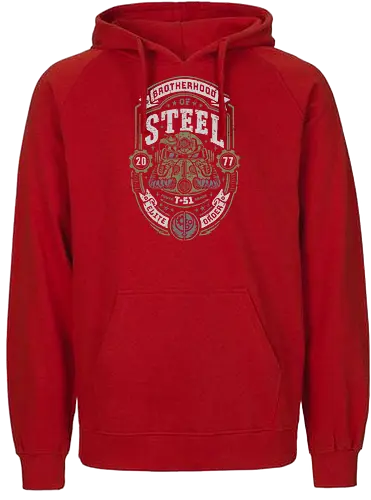 Knight of Steel T-51 v2 - video game, armor, atomic, brotherhood, gamer, gaming, knight, nuclear war, paladin, shelter, steel, vault, wasteland, fallout - Fairtrade Hoodie