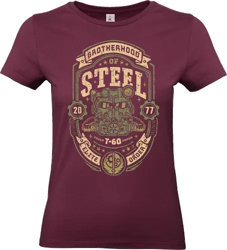Knight of Steel T-60 - video game, armor, atomic, brotherhood, gamer, gaming, knight, nuclear war, paladin, shelter, steel, vault, wasteland, fallout - Standard T-Shirt (Frauen)
