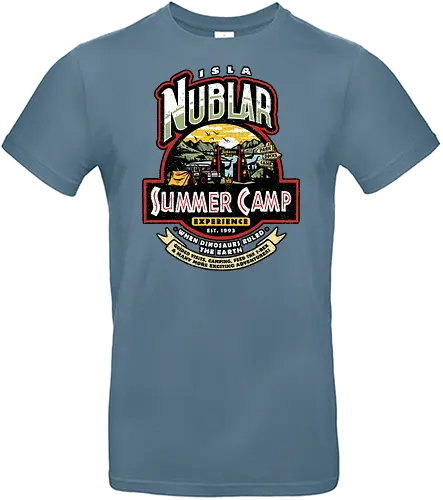 Jurassic Camp - camping funny, adventure, camping, camping life, camping lover, dinosaur, jurassic, Jurassic, nature, outdoors, park, summer, summer camp, travel, movies 90s - Standard T-Shirt