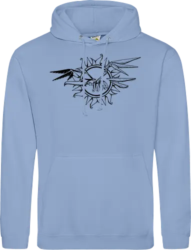 Frigatebird-Piratenflagge: Lineart