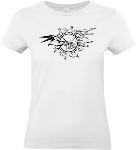 Frigatebird-Piratenflagge: Lineart